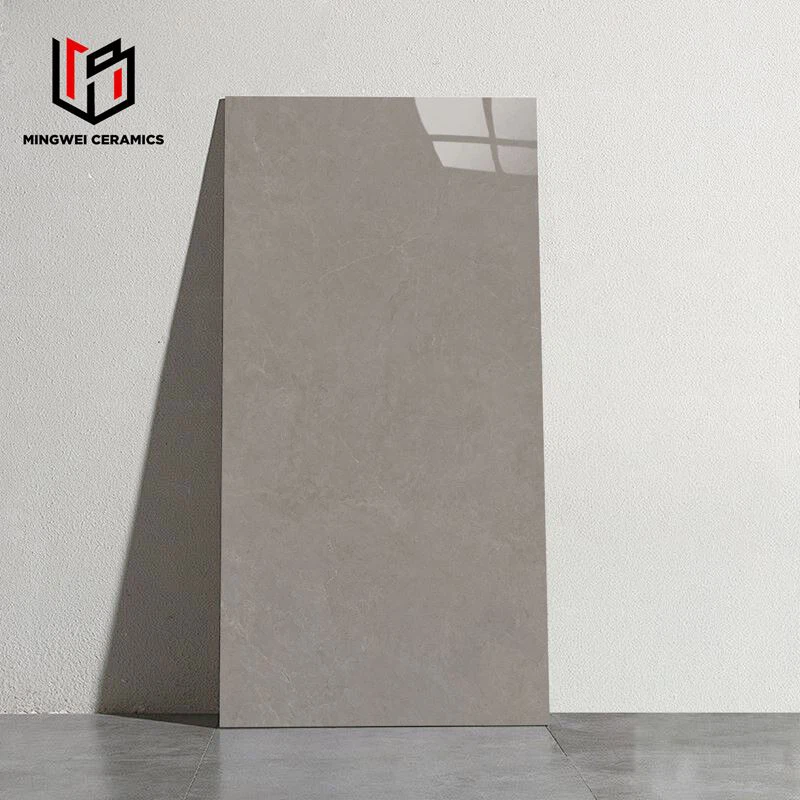 Azulejos esmaltados marrones pulidos