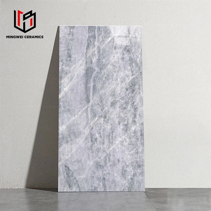 Carrara White Glossy Marble Porcelain Tiles