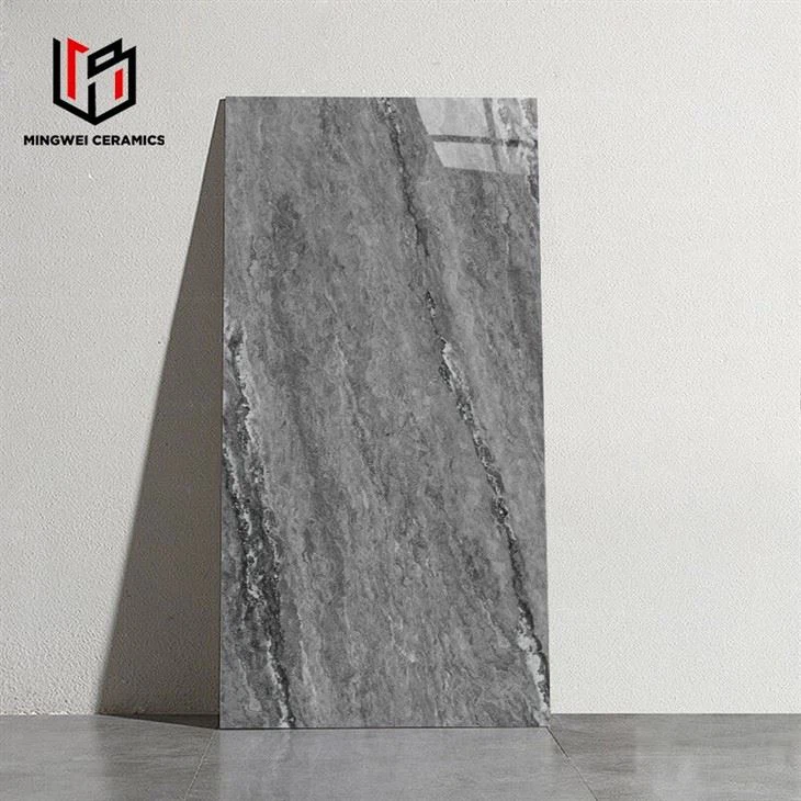 Carrara White Glossy Marble Porcelain Tiles